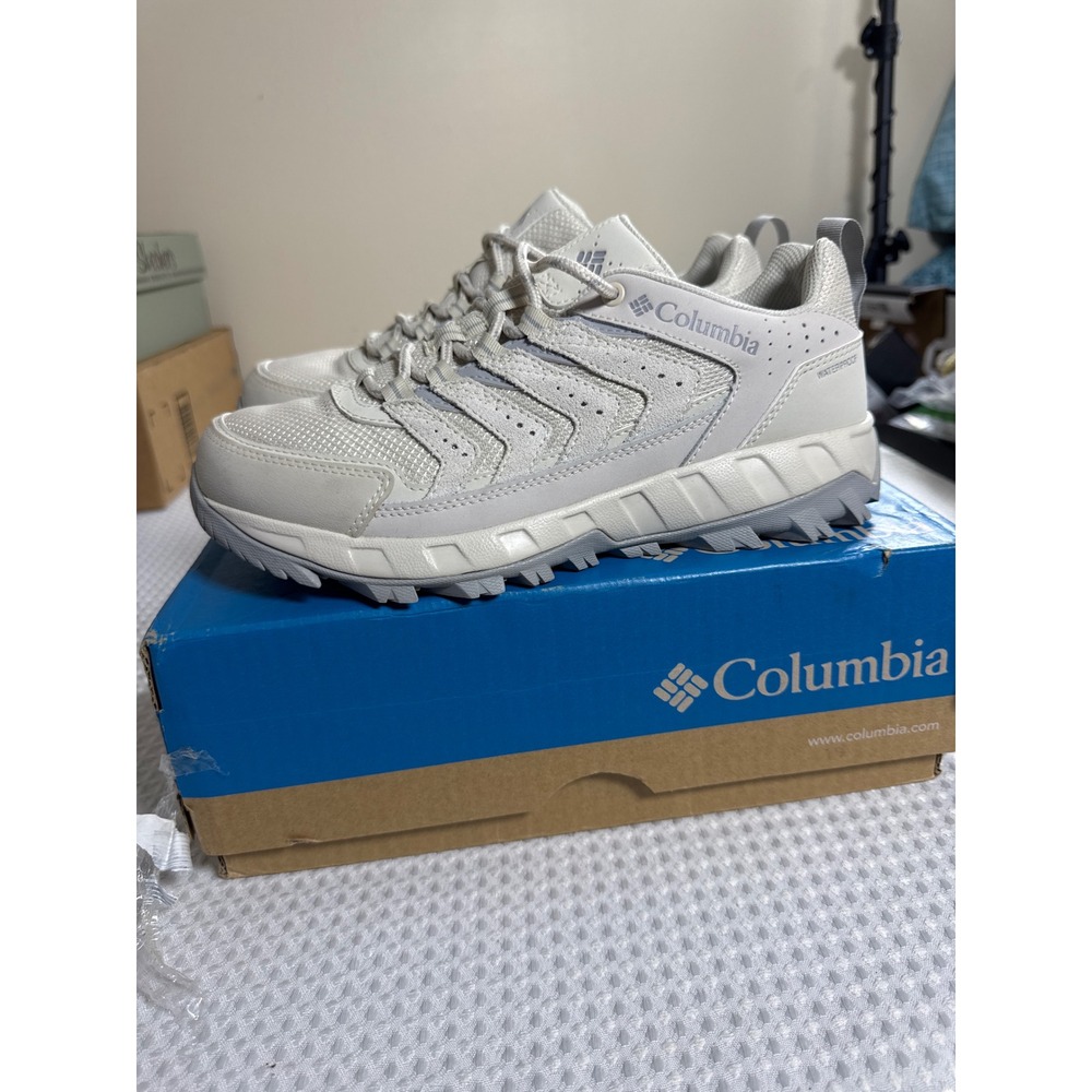 Columbia Hiking Shoes Womens 9 Strata Trail Low WP Grey Hiking 2073551083